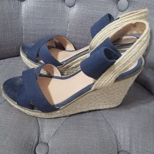 Women's Blue Wedges